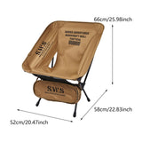 Maxbell Camping Chair Foldable with Carry Bag Folding Chair for Picnic Travel Hiking Khaki