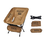 Maxbell Camping Chair Foldable with Carry Bag Folding Chair for Picnic Travel Hiking Khaki