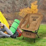 Maxbell Camping Chair Foldable with Carry Bag Folding Chair for Picnic Travel Hiking Khaki