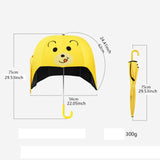 Maxbell Stick Umbrella Lightweight Cute Children Long Handle Umbrella for Rainy Days Yellow