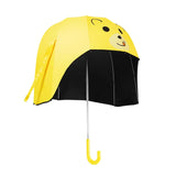 Maxbell Stick Umbrella Lightweight Cute Children Long Handle Umbrella for Rainy Days Yellow