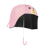 Maxbell Stick Umbrella Lightweight Cute Children Long Handle Umbrella for Rainy Days Pink