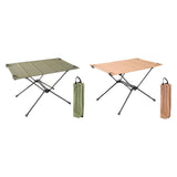Maxbell Folding Camping Table Aluminum Alloy Camping Desk for Travel BBQ Backpacking Green