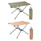 Maxbell Folding Camping Table Aluminum Alloy Camping Desk for Travel BBQ Backpacking Green