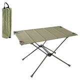 Maxbell Folding Camping Table Aluminum Alloy Camping Desk for Travel BBQ Backpacking Green