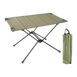 Maxbell Folding Camping Table Aluminum Alloy Camping Desk for Travel BBQ Backpacking Green