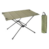 Maxbell Folding Camping Table Aluminum Alloy Camping Desk for Travel BBQ Backpacking Green