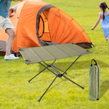Maxbell Folding Camping Table Aluminum Alloy Camping Desk for Travel BBQ Backpacking Green