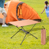 Maxbell Folding Camping Table Aluminum Alloy Camping Desk for Travel BBQ Backpacking Khaki