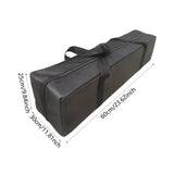 Maxbell Tent Pole Zippered Storage Bag for Hiking Cookware Sturdy Travel Luggage Bag 60x30x25cm