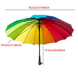 Maxbell Stick Umbrella 16 Ribs Extra Large Waterproof Strong Automatic Open Umbrella
