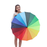 Maxbell Stick Umbrella 16 Ribs Extra Large Waterproof Strong Automatic Open Umbrella