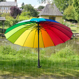 Maxbell Stick Umbrella 16 Ribs Extra Large Waterproof Strong Automatic Open Umbrella