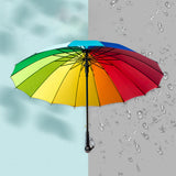 Maxbell Stick Umbrella 16 Ribs Extra Large Waterproof Strong Automatic Open Umbrella