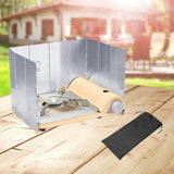 Maxbell Camping Stove Windscreen Gas Burner Wind Protector for Hiking Picnic Cooking 10 Plates