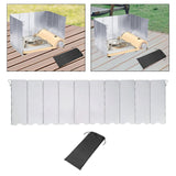 Maxbell Camping Stove Windscreen Gas Burner Wind Protector for Hiking Picnic Cooking 10 Plates