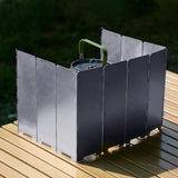 Maxbell Camping Stove Windscreen Gas Burner Wind Protector for Hiking Picnic Cooking 10 Plates