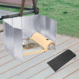 Maxbell Camping Stove Windscreen Gas Burner Wind Protector for Hiking Picnic Cooking 12 Plates
