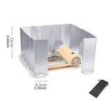 Maxbell Camping Stove Windscreen Gas Burner Wind Protector for Hiking Picnic Cooking 16 Plates