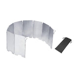 Maxbell Foldable Camping Stove Windscreen 9 Plates Practical for BBQ Camping Picnics
