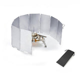 Maxbell Foldable Camping Stove Windscreen 9 Plates Practical for BBQ Camping Picnics