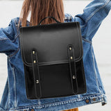 Maxbell Women Backpack Minimalist Style Ladies Shoulder Bag for Work Business Summer Black