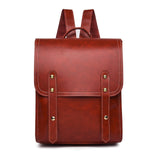Maxbell Women Backpack Minimalist Style Ladies Shoulder Bag for Work Business Summer Red