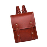 Maxbell Women Backpack Minimalist Style Ladies Shoulder Bag for Work Business Summer Red