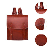 Maxbell Women Backpack Minimalist Style Ladies Shoulder Bag for Work Business Summer Red