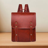 Maxbell Women Backpack Minimalist Style Ladies Shoulder Bag for Work Business Summer Red