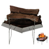 Maxbell Portable BBQ Grill Folding with Carry Bag Ultralight Sturdy Outdoor Fire Pit With 2 Skewers