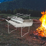 Maxbell Portable BBQ Grill Folding with Carry Bag Ultralight Sturdy Outdoor Fire Pit With 2 Skewers