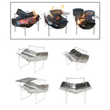 Maxbell Portable BBQ Grill Folding with Carry Bag Ultralight Sturdy Outdoor Fire Pit With 2 Skewers