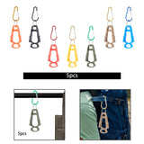 Maxbell 5x Outdoor Glove Clip Keeper Outdoor Anti Drop Clip for Outdoor Construction Orange