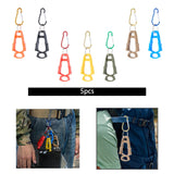 Maxbell 5x Outdoor Glove Clip Keeper Outdoor Anti Drop Clip for Outdoor Construction Orange