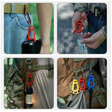 Maxbell 5x Outdoor Glove Clip Keeper Outdoor Anti Drop Clip for Outdoor Construction Orange