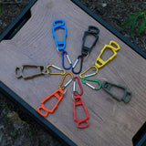 Maxbell 5x Outdoor Glove Clip Keeper Outdoor Anti Drop Clip for Outdoor Construction Orange