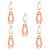 Maxbell 5x Outdoor Glove Clip Keeper Outdoor Anti Drop Clip for Outdoor Construction Orange