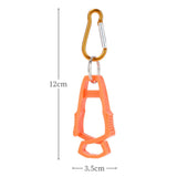 Maxbell 5x Outdoor Glove Clip Keeper Outdoor Anti Drop Clip for Outdoor Construction Orange
