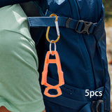 Maxbell 5x Outdoor Glove Clip Keeper Outdoor Anti Drop Clip for Outdoor Construction Orange