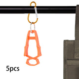 Maxbell 5x Outdoor Glove Clip Keeper Outdoor Anti Drop Clip for Outdoor Construction Orange