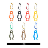 Maxbell 5x Outdoor Glove Clip Keeper Outdoor Anti Drop Clip for Outdoor Construction Orange