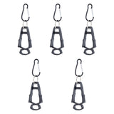 Maxbell 5x Outdoor Glove Clip Keeper Outdoor Anti Drop Clip for Outdoor Construction Black