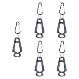 Maxbell 5x Outdoor Glove Clip Keeper Outdoor Anti Drop Clip for Outdoor Construction Black