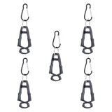 Maxbell 5x Outdoor Glove Clip Keeper Outdoor Anti Drop Clip for Outdoor Construction Black