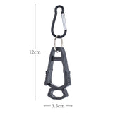 Maxbell 5x Outdoor Glove Clip Keeper Outdoor Anti Drop Clip for Outdoor Construction Black