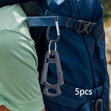 Maxbell 5x Outdoor Glove Clip Keeper Outdoor Anti Drop Clip for Outdoor Construction Black