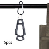 Maxbell 5x Outdoor Glove Clip Keeper Outdoor Anti Drop Clip for Outdoor Construction Black