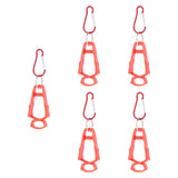 Maxbell 5x Outdoor Glove Clip Keeper Outdoor Anti Drop Clip for Outdoor Construction Red