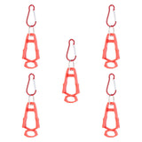 Maxbell 5x Outdoor Glove Clip Keeper Outdoor Anti Drop Clip for Outdoor Construction Red